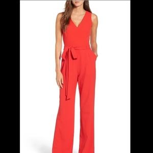 Vince Camuto Poppy Wide Leg front tie jumpsuit